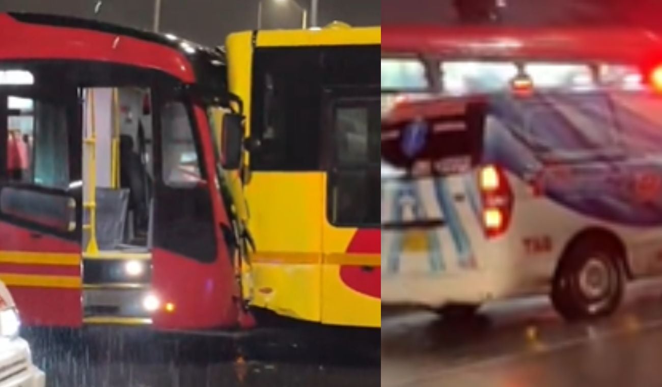 Accidente entre dos buses de TransMilenio