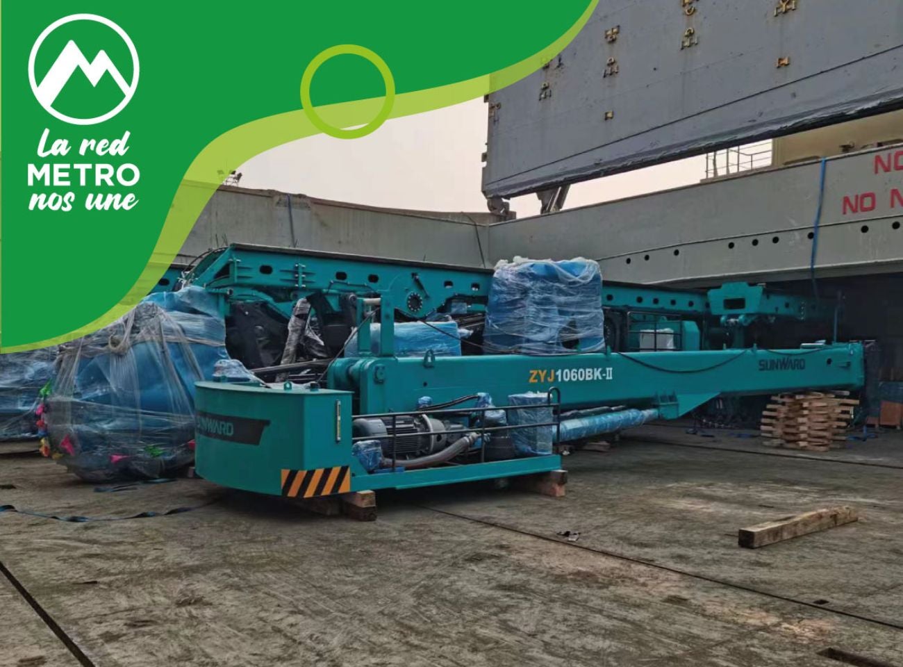 Maquinaria metro de Bogotá