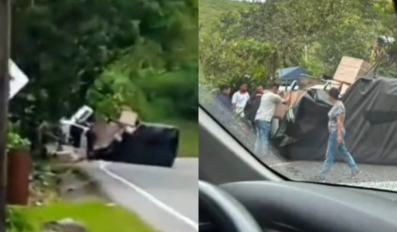 Camión atropelló a varios niños en la vía Medellín - Bogotá