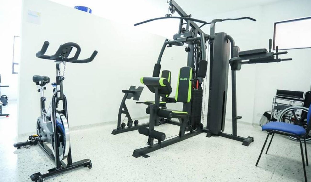 Sala de terapia física del centro de salud Altamira