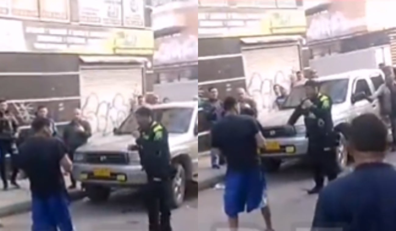 Ciudadano y Policía se prendieron a puños