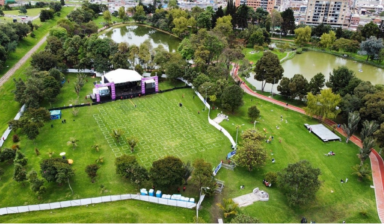 Parque de los novios en Bogotá