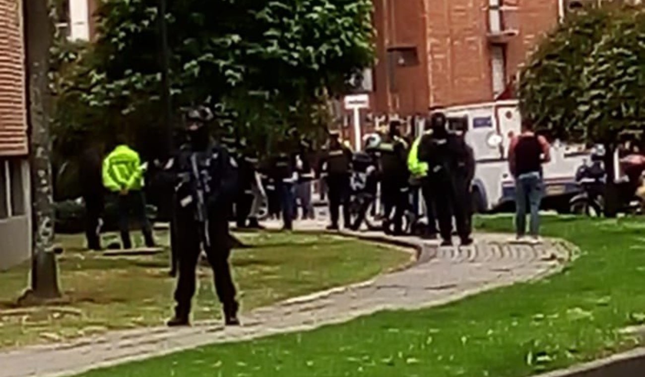 Policía frustró robo de un camión de valores en Bogotá