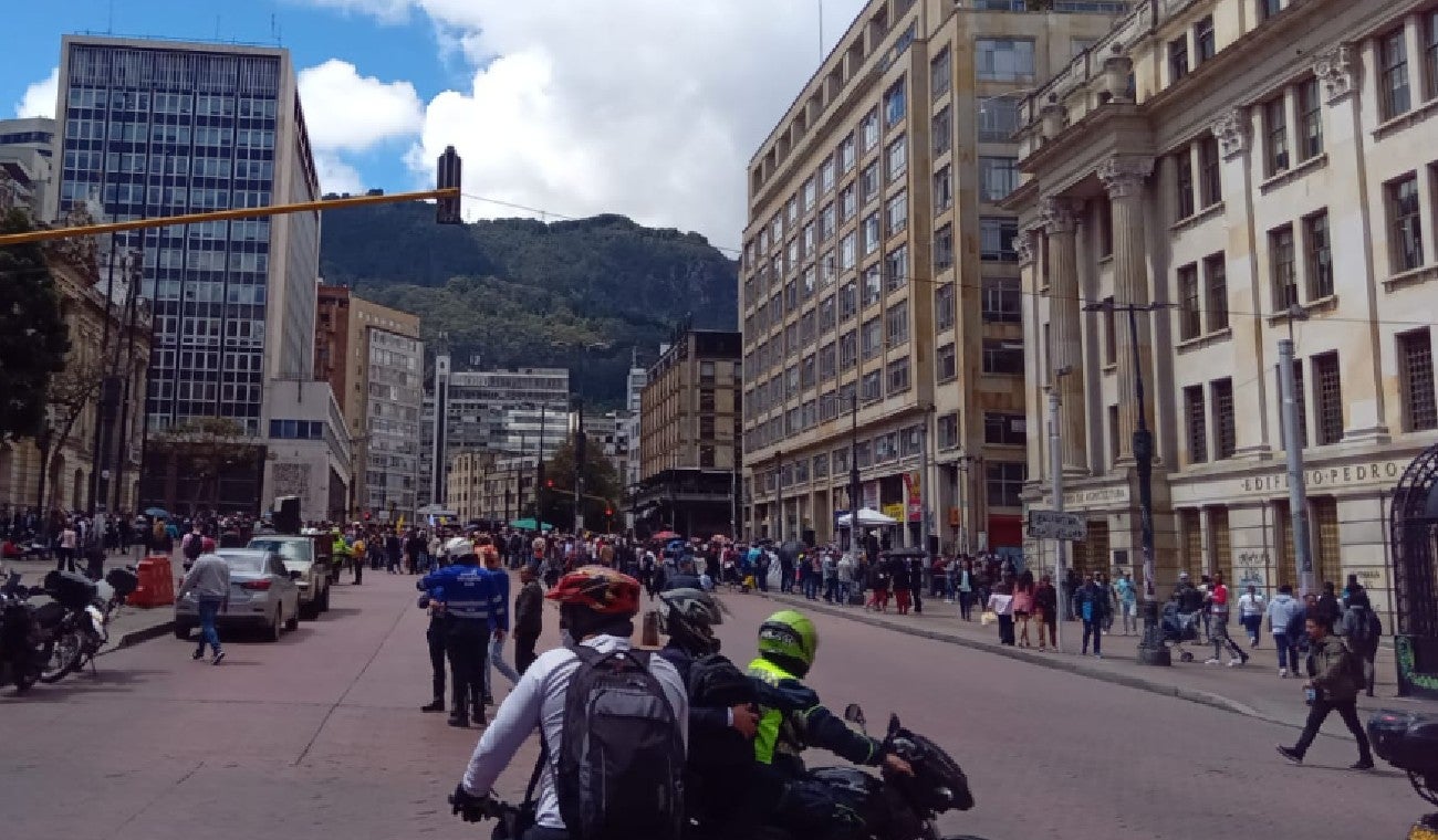 Gremio de arroceros en manifestaciones en Bogotá