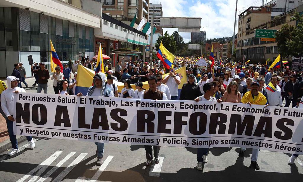 Marchas en Bogotá 20 de junio
