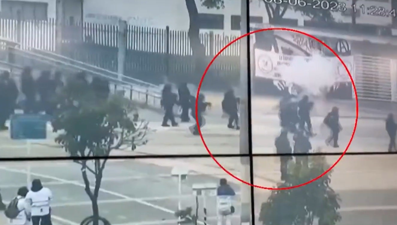 Policía herido en disturbios en la Universidad Nacional