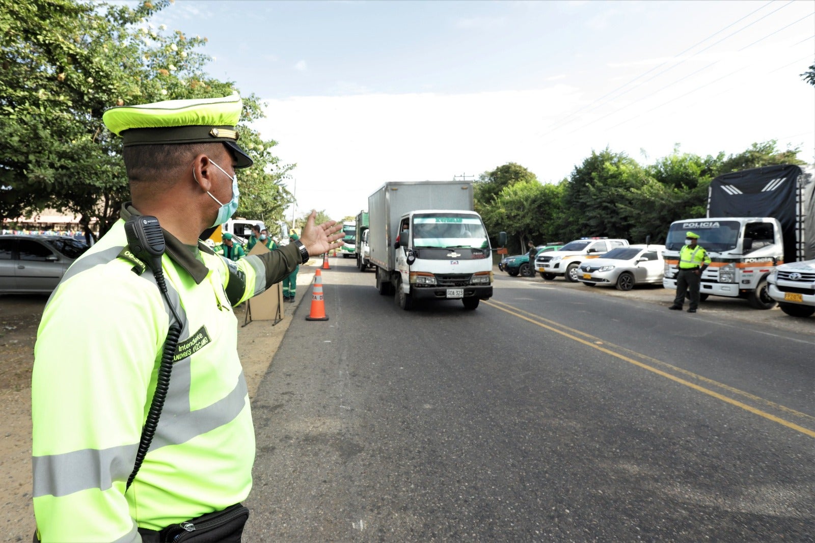 Policía de Tránsito en las vías nacionales