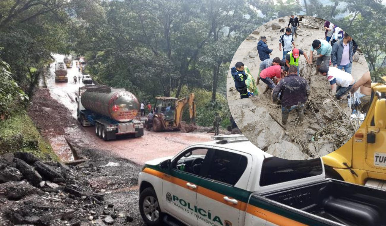 Avalancha en Quetame, Cundinamarca cerró por completo la vía al Llano