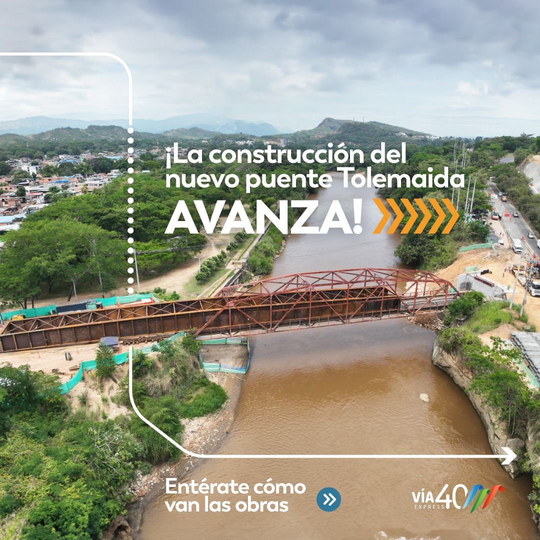 Avanza la construcción del Puente Vehicular de Tolemaida