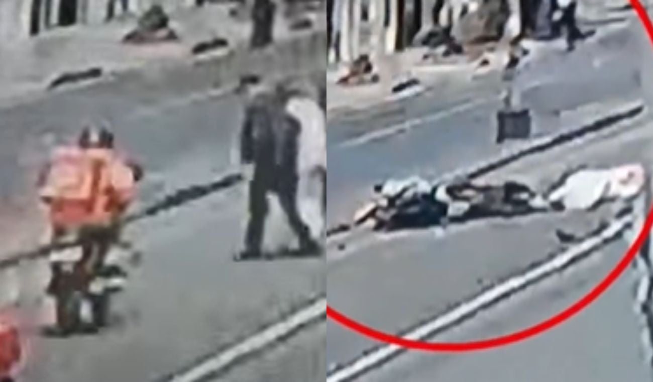 Domiciliario de Rappi atropelló a dos adultos mayores y salió huyendo en Bogotá