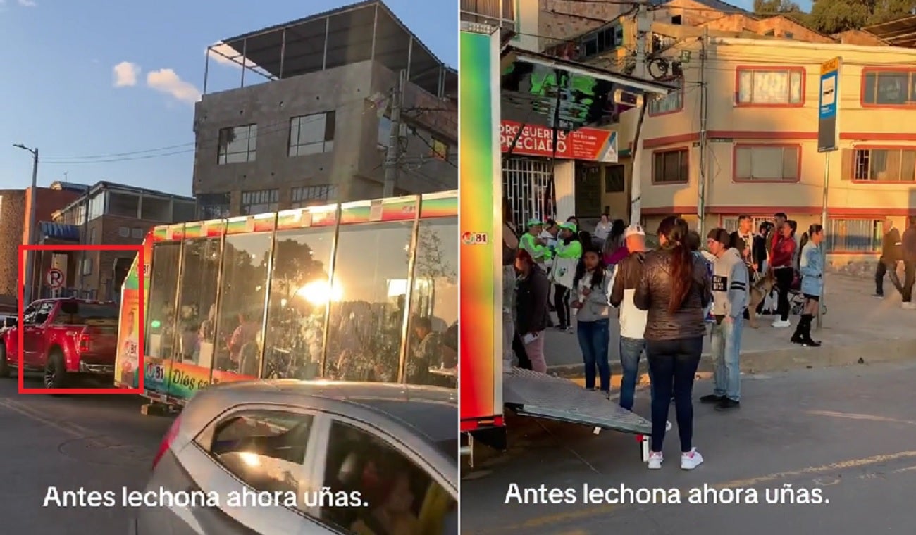 Candidato ofrece manicure gratis en vehículo malparqueado