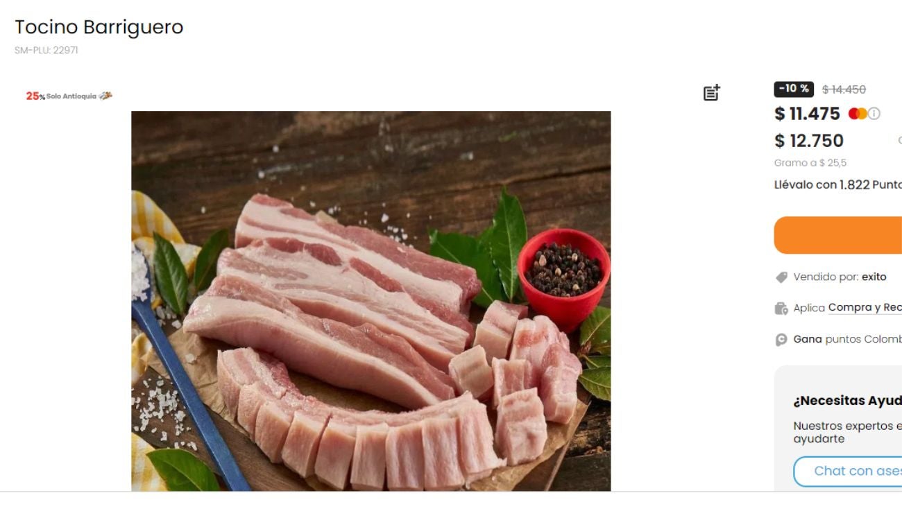 Carne de cerdo en Colombia