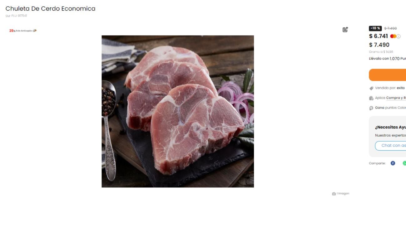 Carne de cerno barata en Colombia