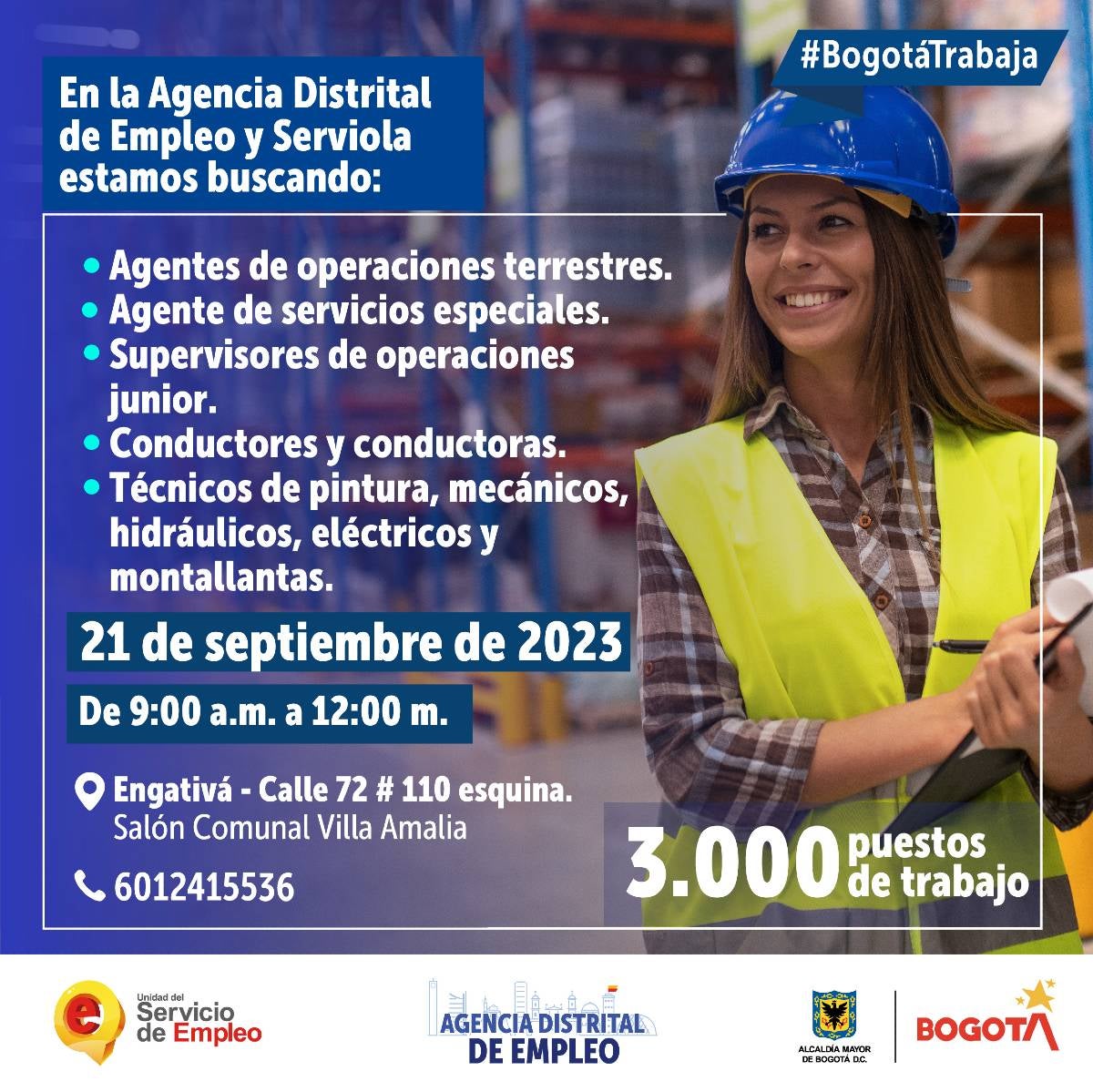 Distrito lanza feria de empleo en Bogotá con 3.000 vacantes disponibles