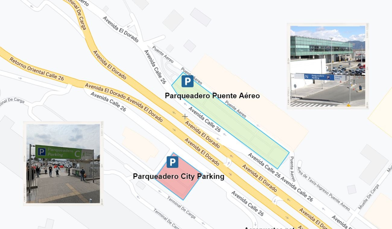 Parqueaderos Aeropuerto El Dorado