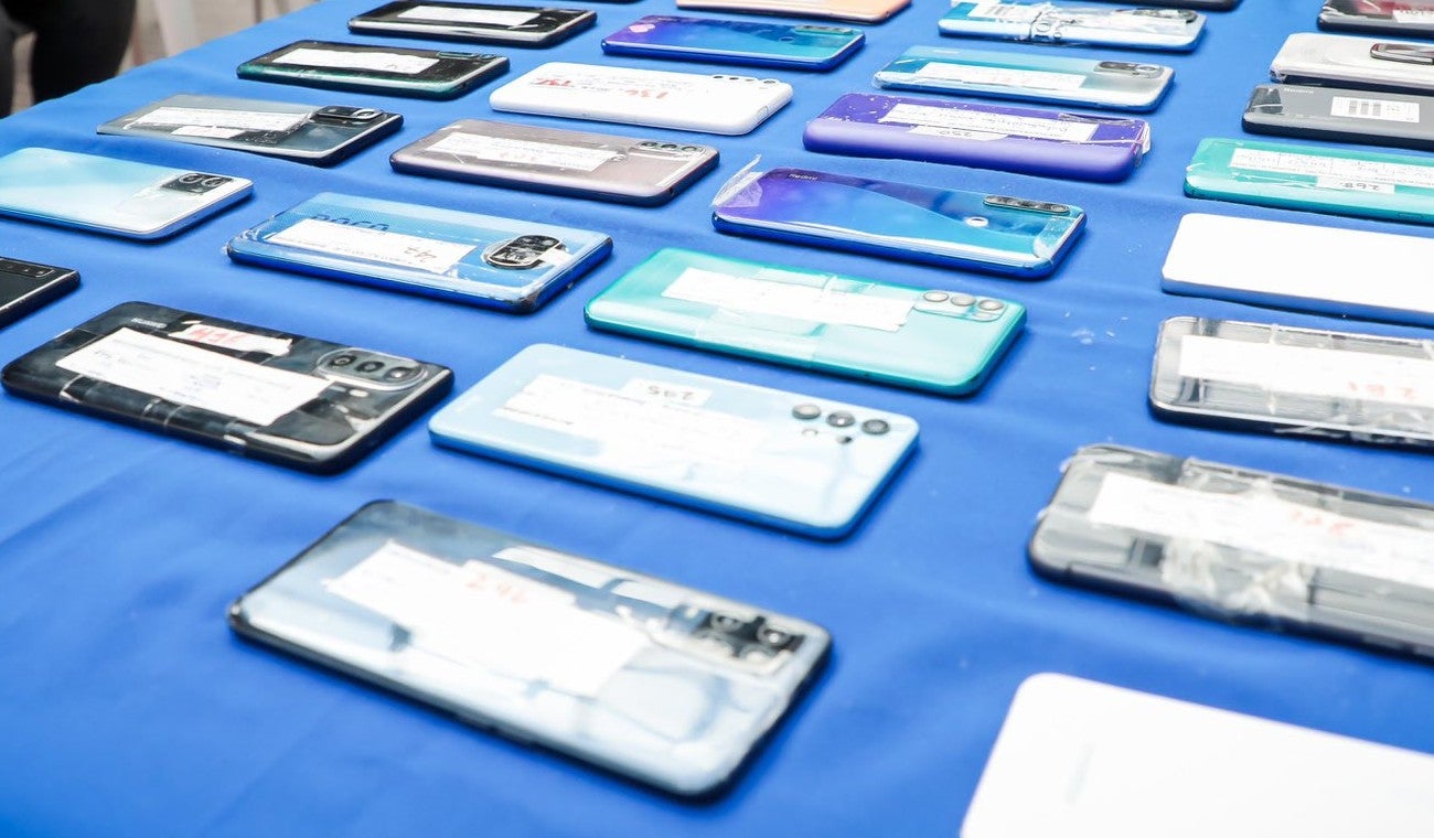 Celulares recuperados