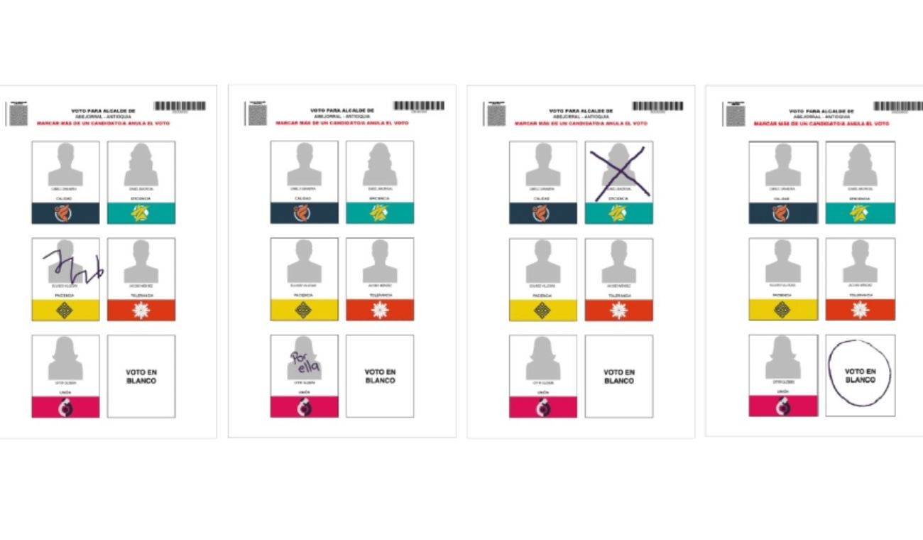 Forma de votar válida en Elecciones Territoriales 2023