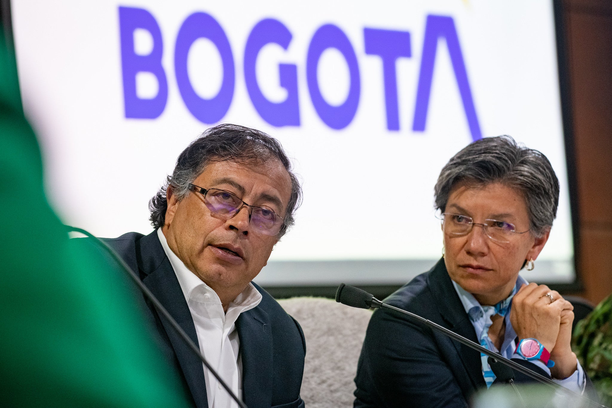 Discusiones de Gustavo Petro y Claudia López