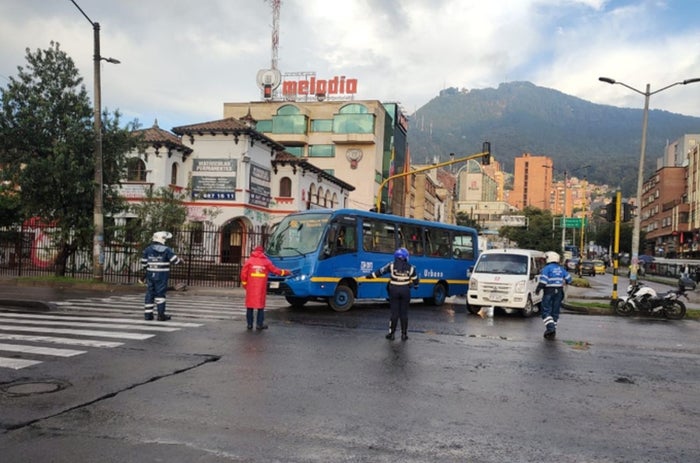 Manifestaciones en Bogotá Hoy: no hay paso vehicular en Avenida Caracas con calle 45