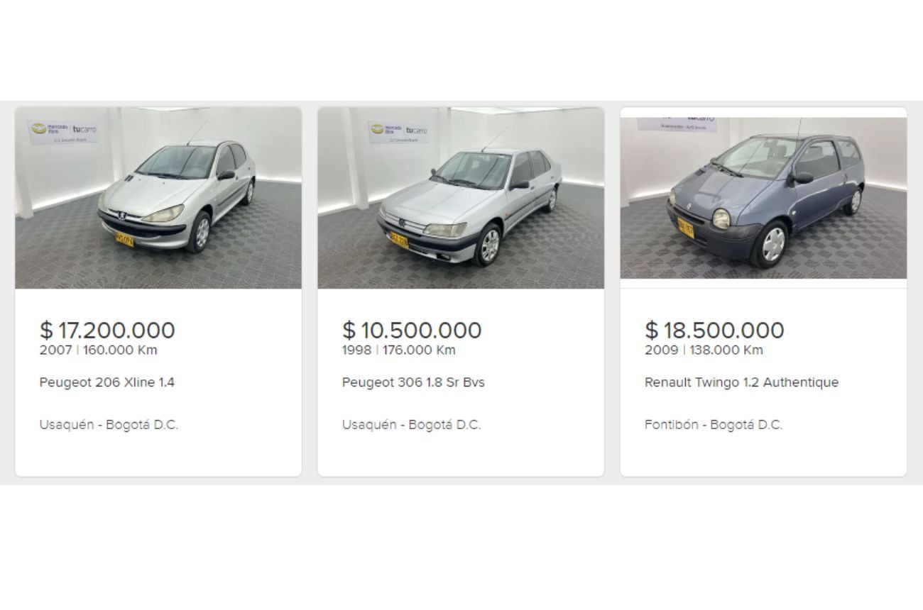 Modelos de carros para comprar por $20 millones en Colombia