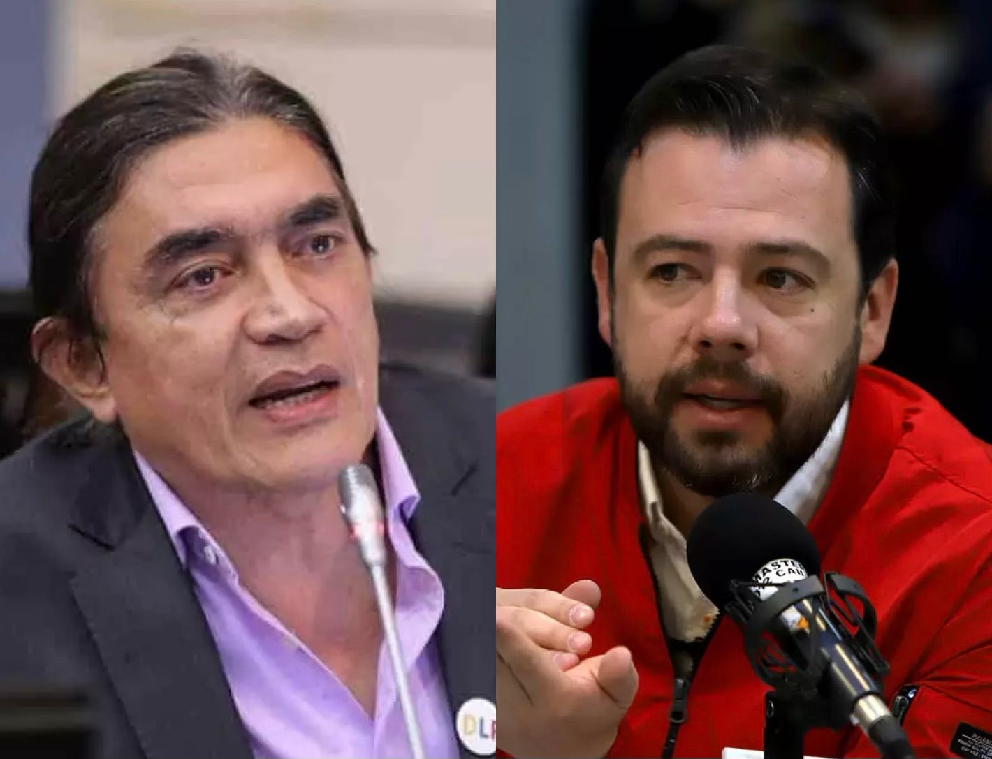 Gustavo Bolívar y Carlos Fernando Galán.