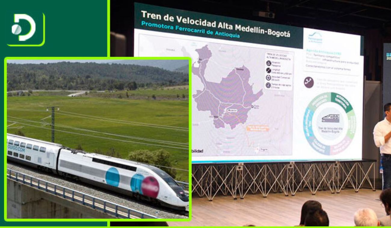 Tren que conectará a Bogotá con Medellín en tres horas