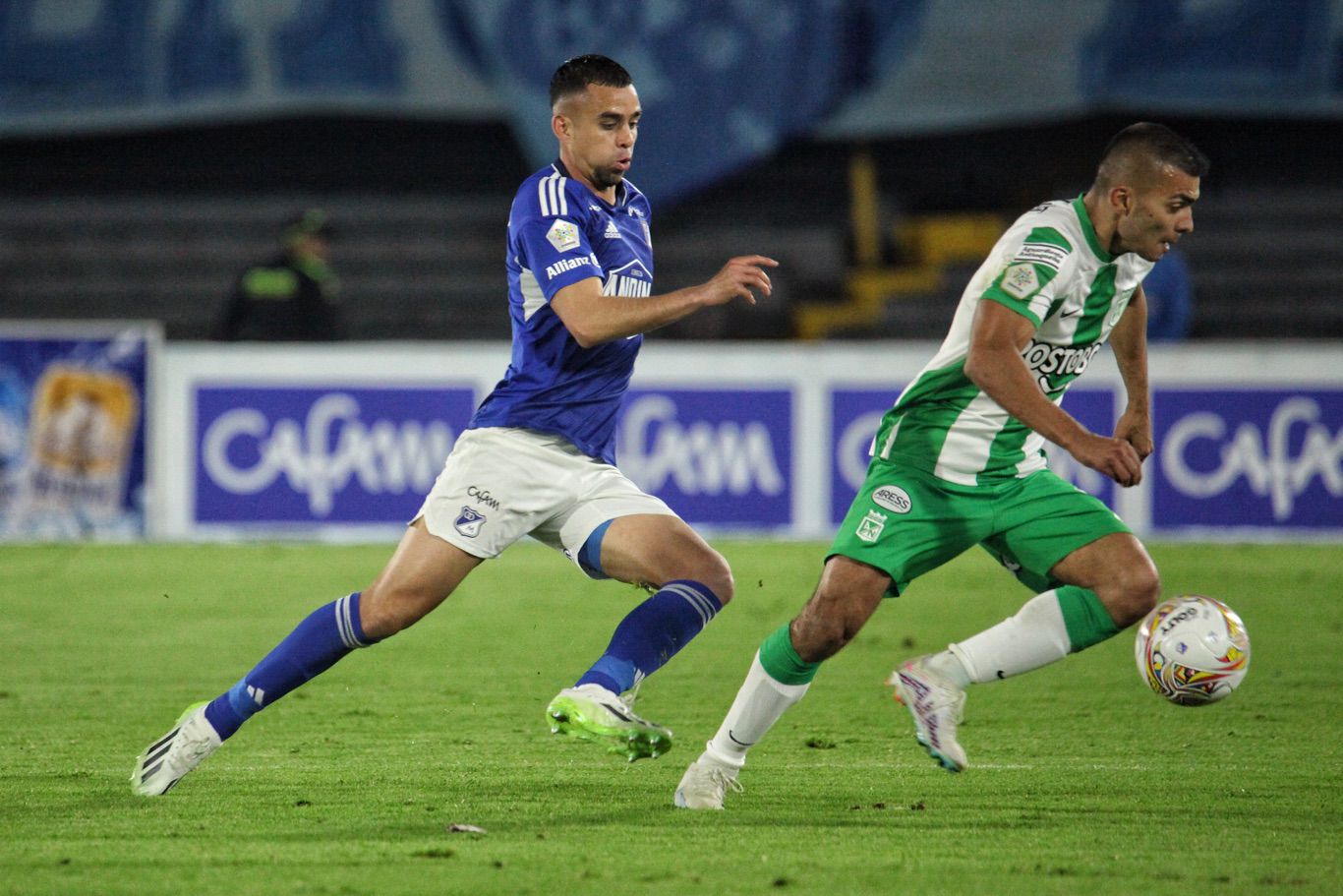 Millonarios enfrenta a Nacional en juego válido por la final - Ida de la Copa BetPlay en el estadio Nemesio Camacho El Campin.