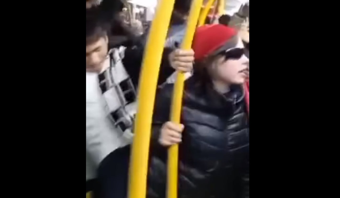 Bailando en TransMilenio