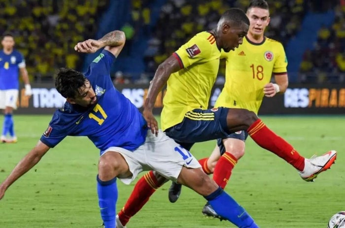 Colombia vs Brasil eliminatorias al mundial: gol de Gabriel Martinelli