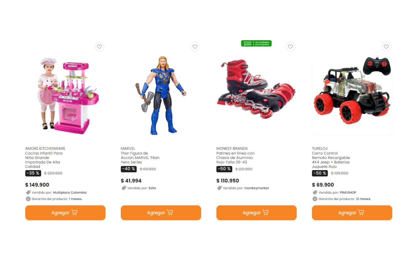 Éxito descuentos en juguetes: 70% en referencias seleccionadas