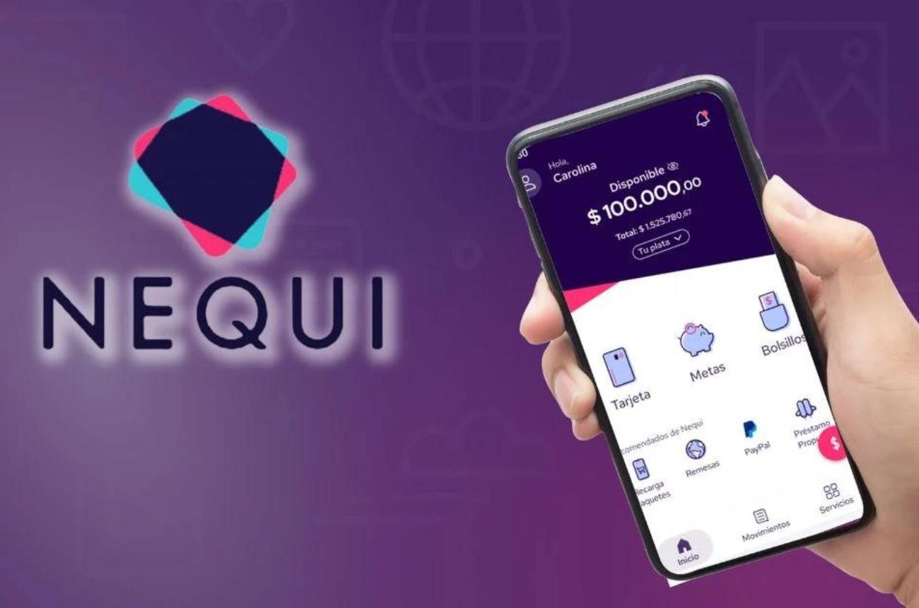 Aplicación de Nequi en el celular