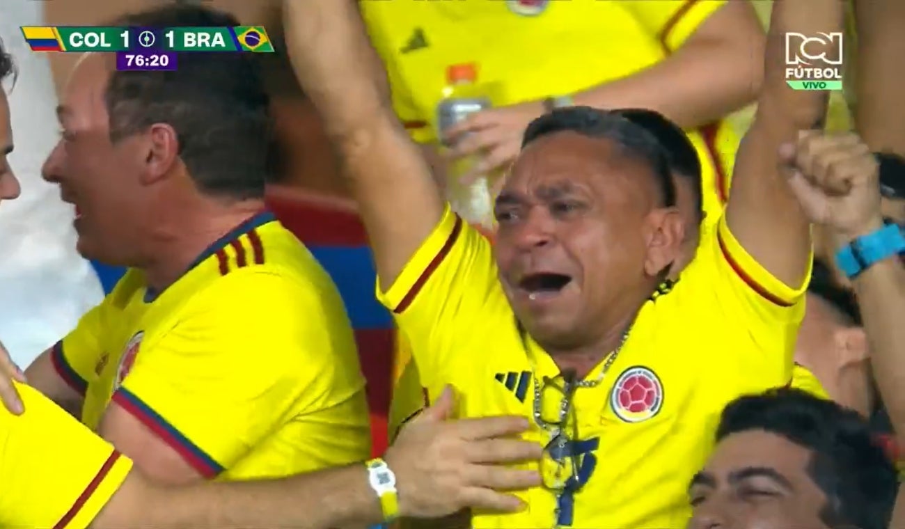 Papá de Lucho Díaz celebra gol de su hijo