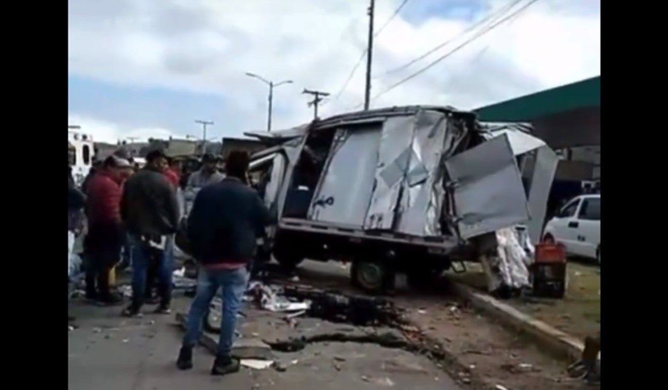 Accidente vía Bogotá - Tunja