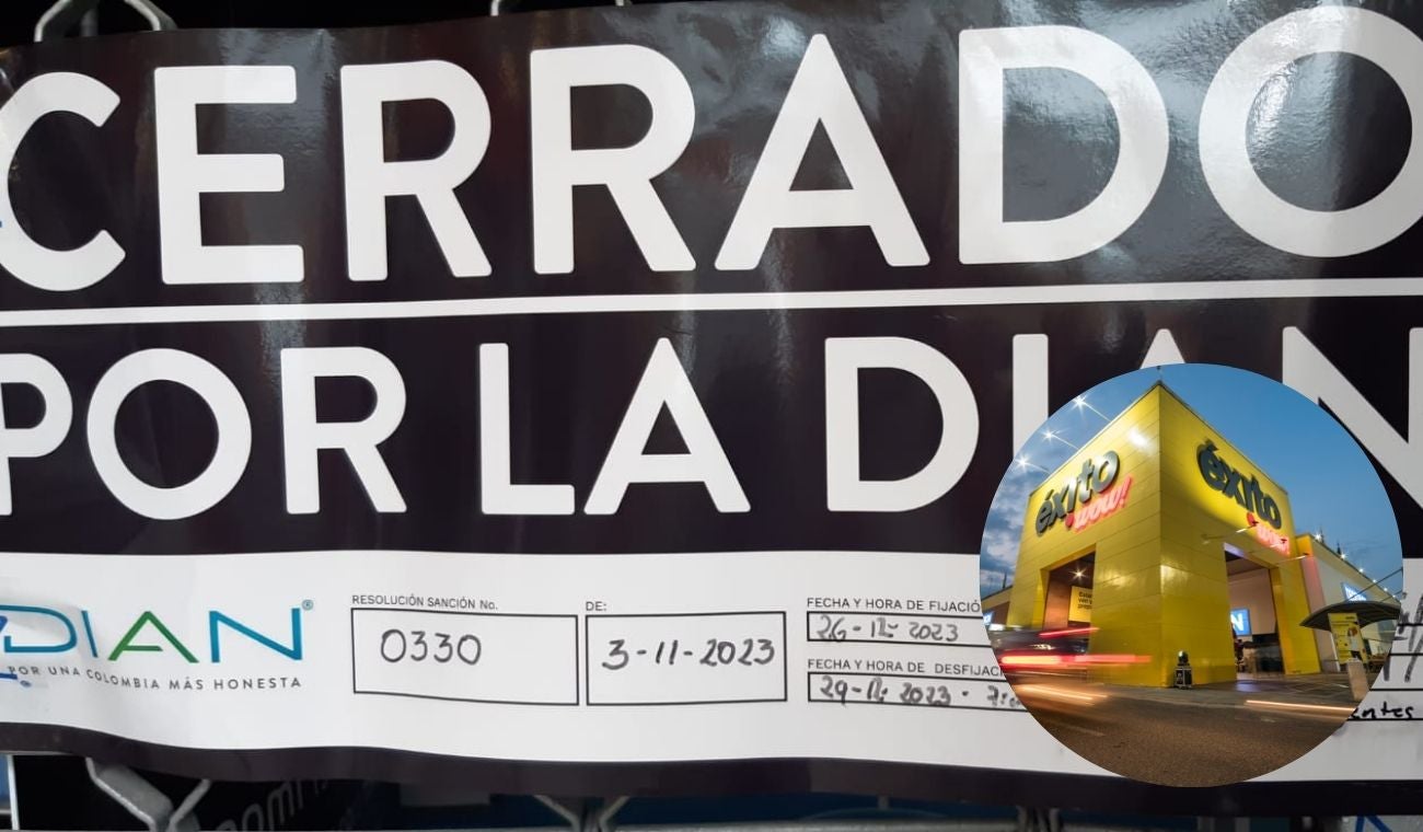 La DIAN cerró las instalaciones del Grupo Éxito del centro comercial Unicentro por fallas en la facturación electrónica
