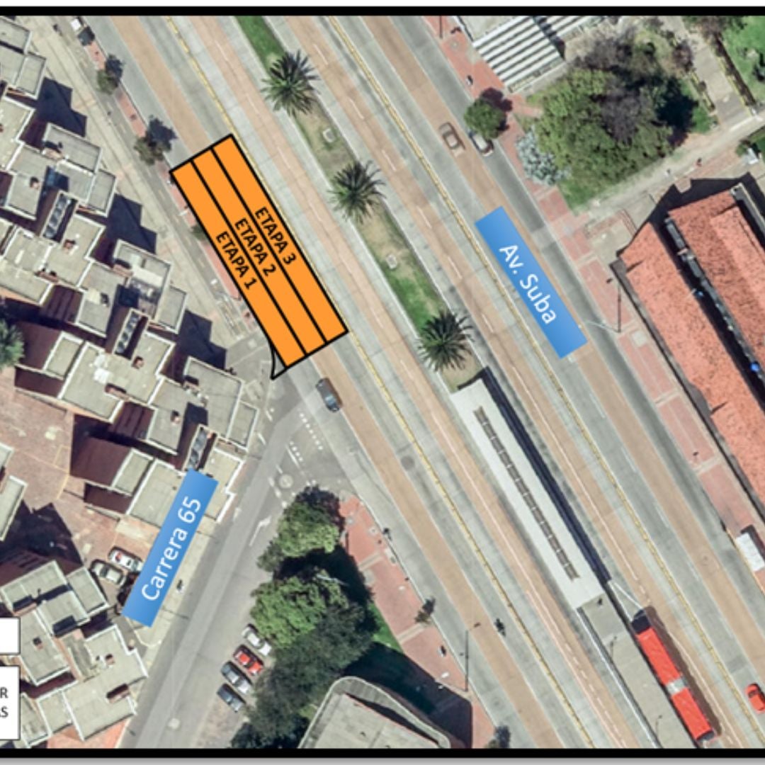 Cierres viales en la avenida Suba