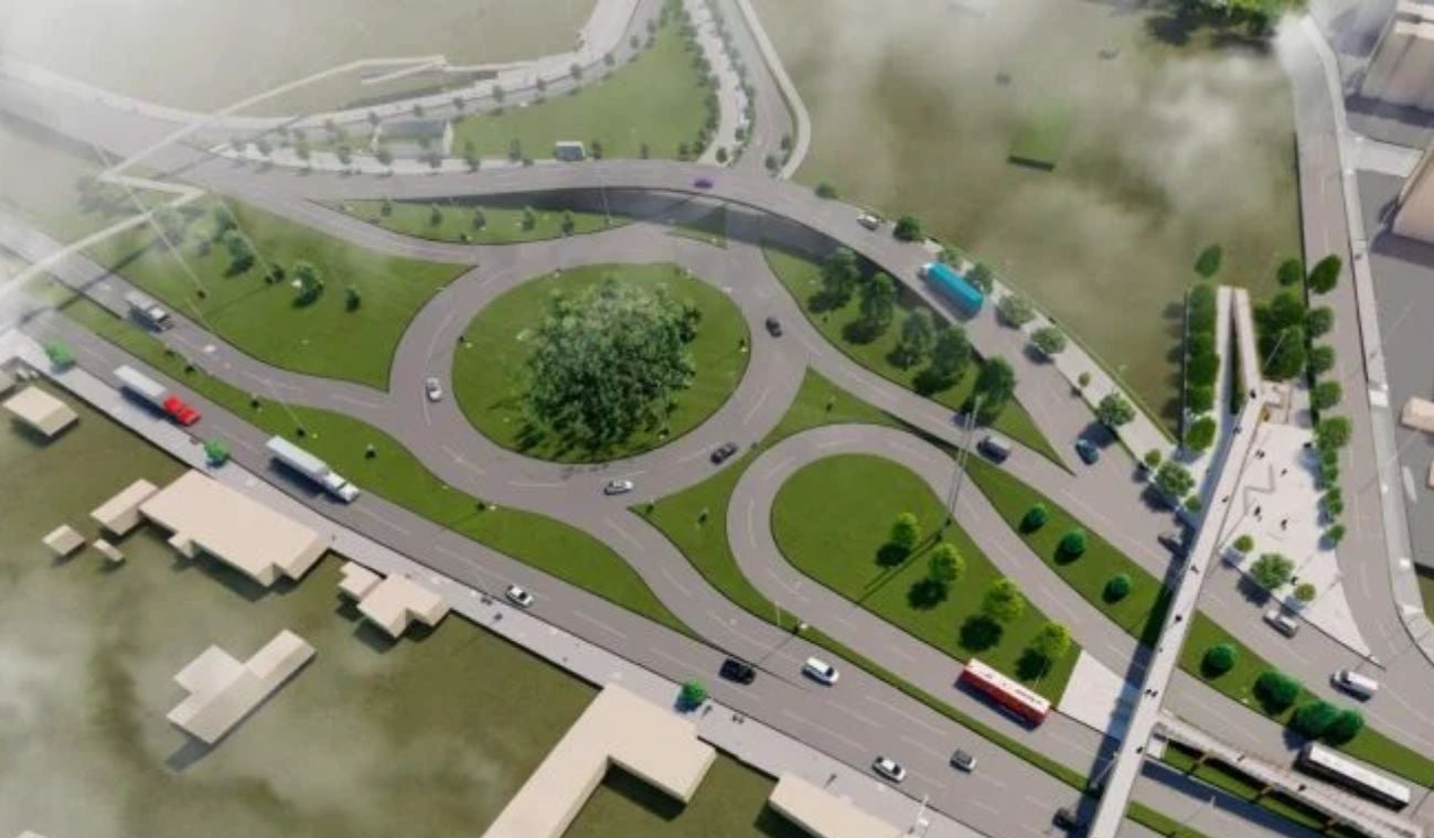 Obra con la que se pretende descongestionar la calle 80