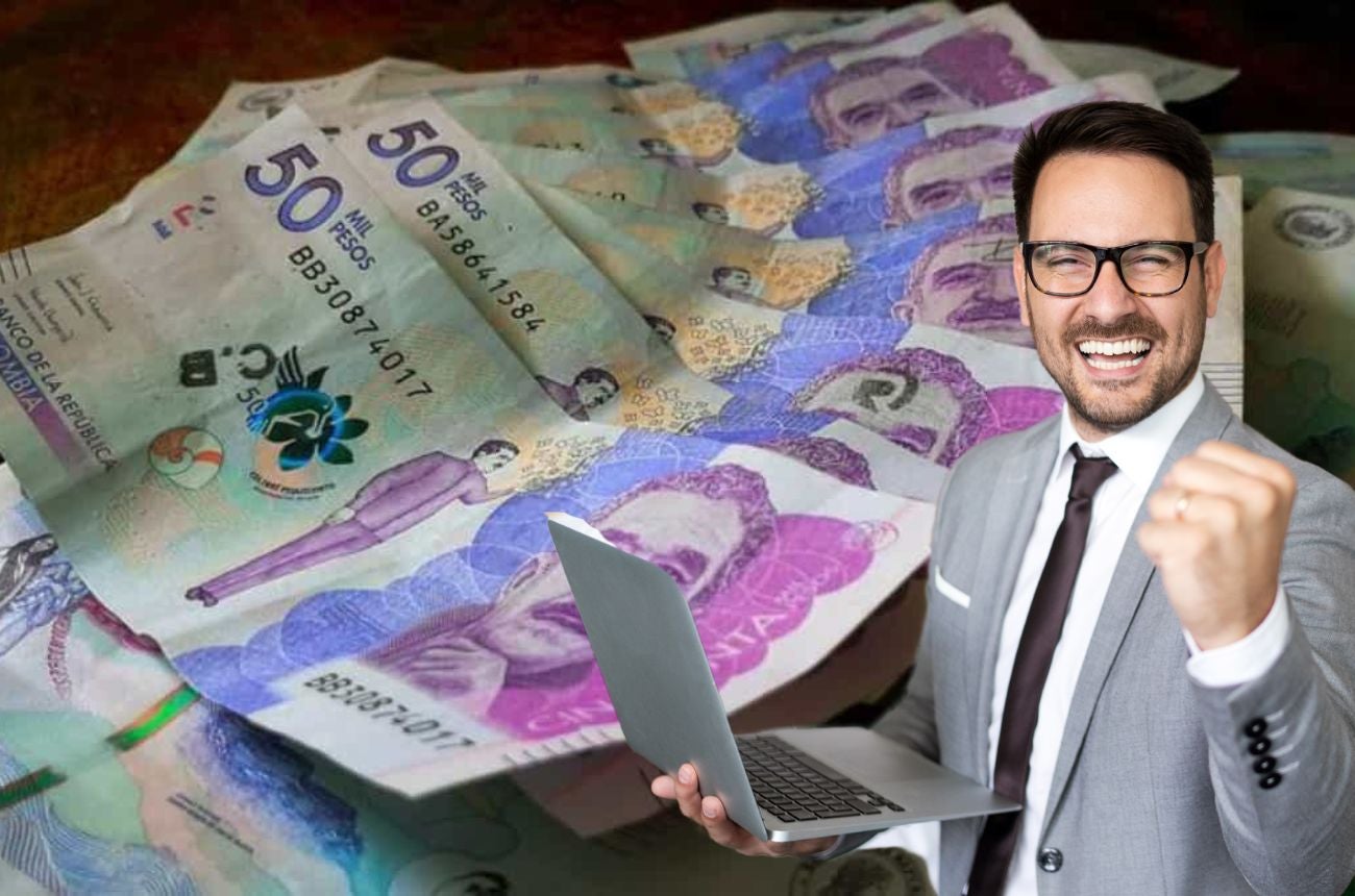 trabajador celebra el aumento del salario mínimo