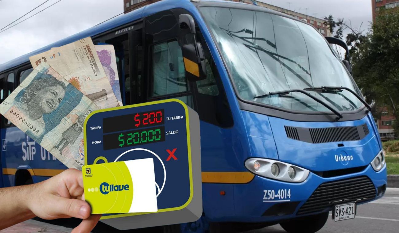 Bus del Sitp parqueado