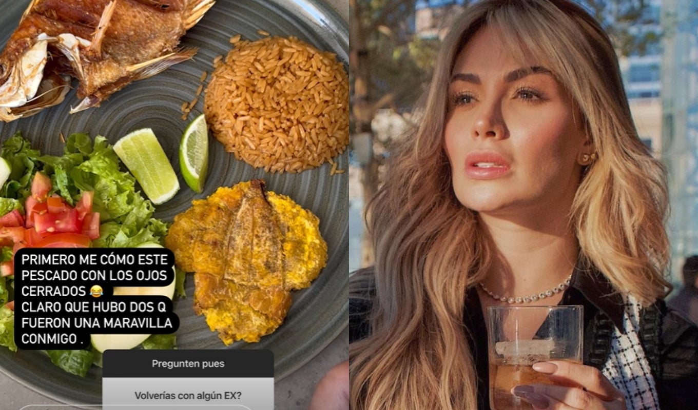 Sara Uribe mirando el horizonte y la respuesta a seguidor que le preguntó si volvería con algún ex