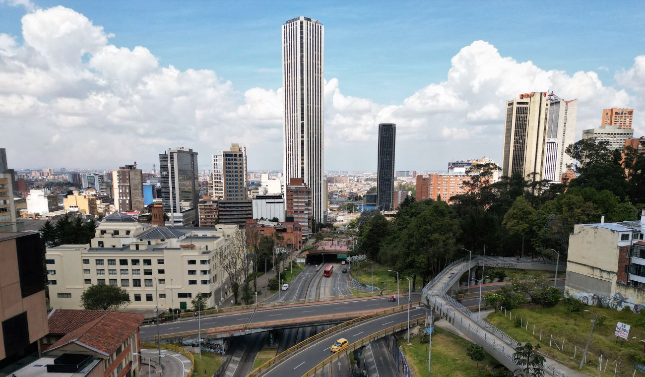 Foto panorámica de Bogotá /Torre Colpatria