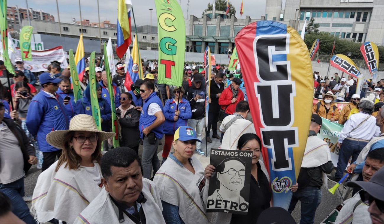 Marchas en Bogotá 8 de febrero