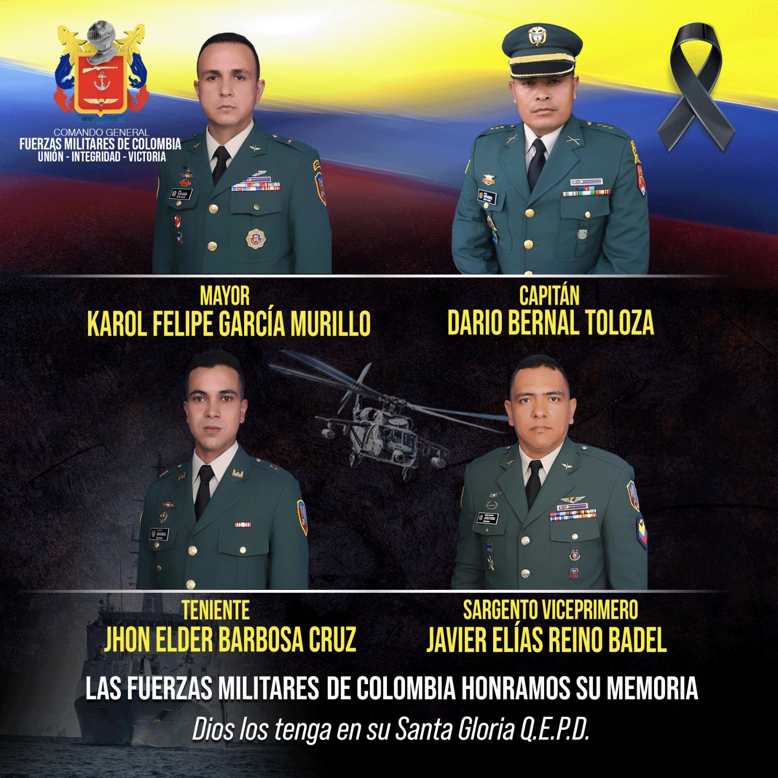 Los uniformados murieron en un accidente cerca a Panamá