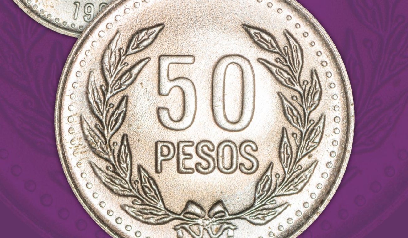 Moneda de 50 que vale hasta $60.000