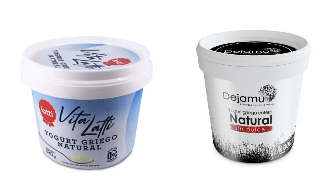 Yogurt griego del D1 y del Ara