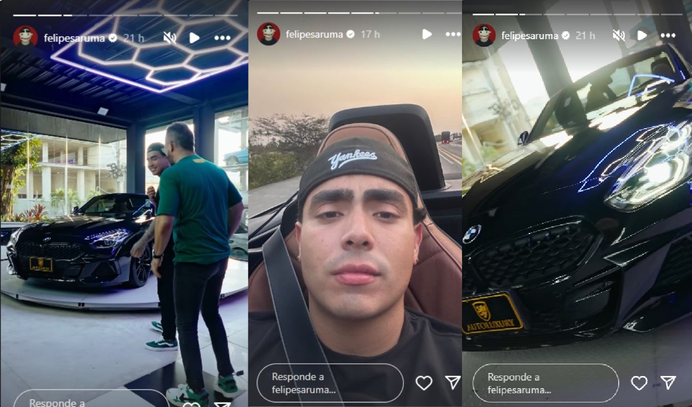 Felipe Saruma se compró un BMW deportivo