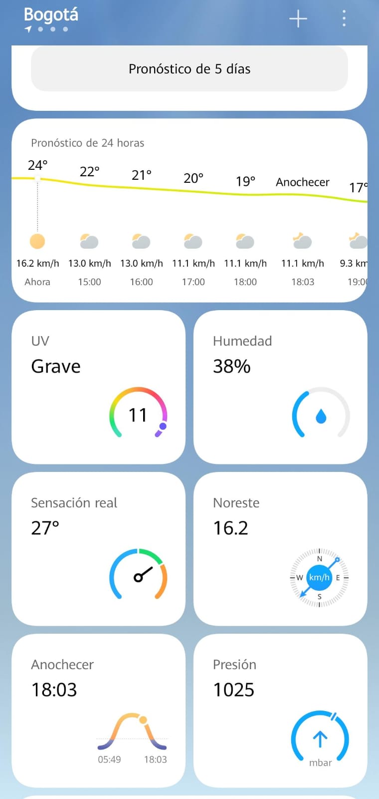 Alerta por fuerte calor en Bogotá