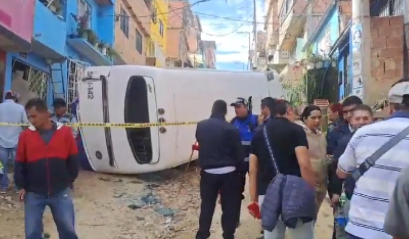 Accidente de bus en Soacha