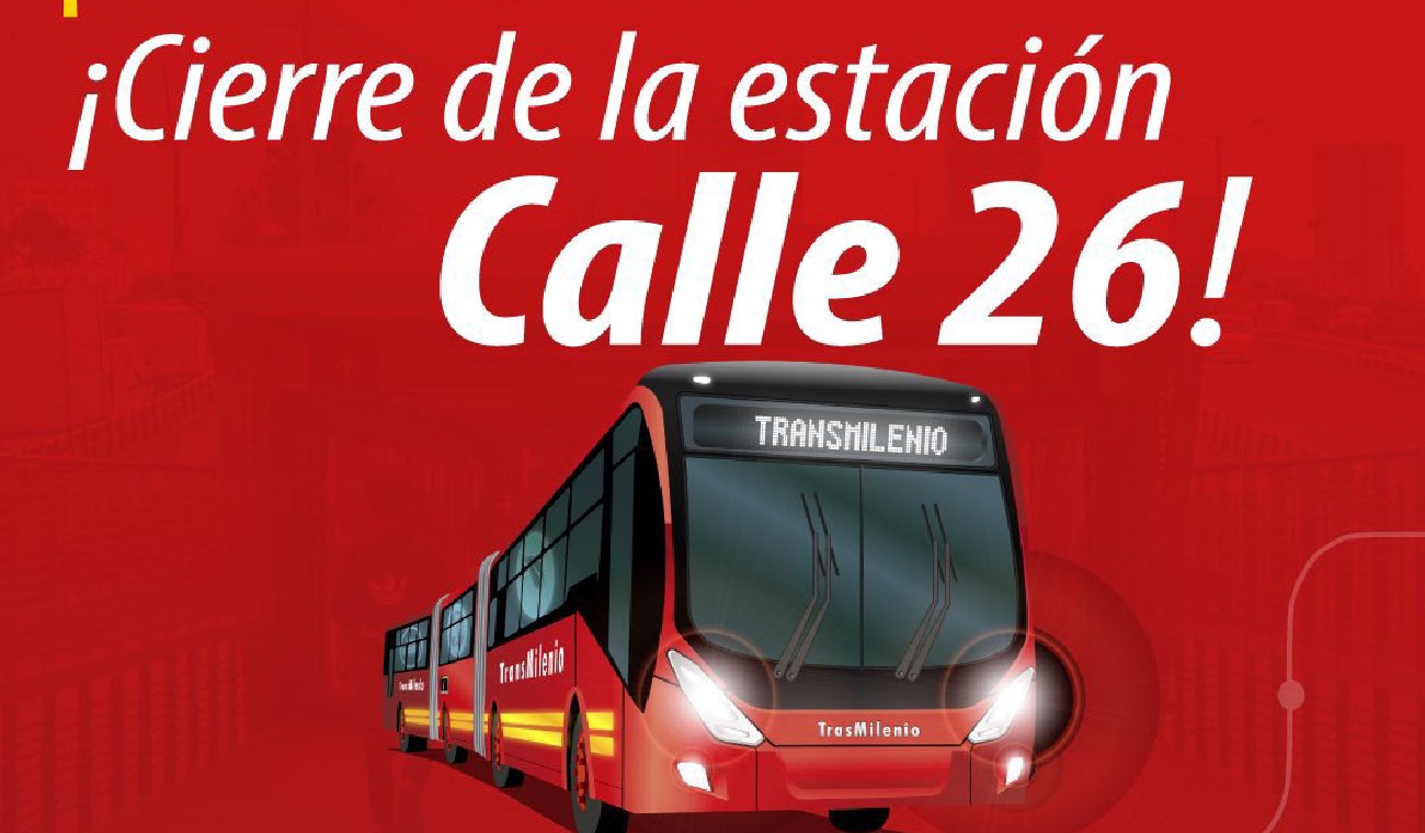 Usuarios de TransMilenio, ¡ojo! Cerrada estación Calle 26. ¿Qué hacer ahora?