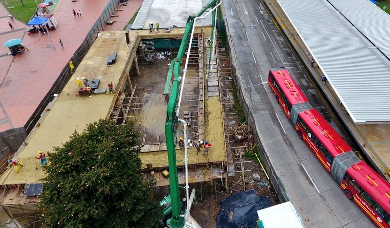 Cicloparqueadero del portal de TransMilenio