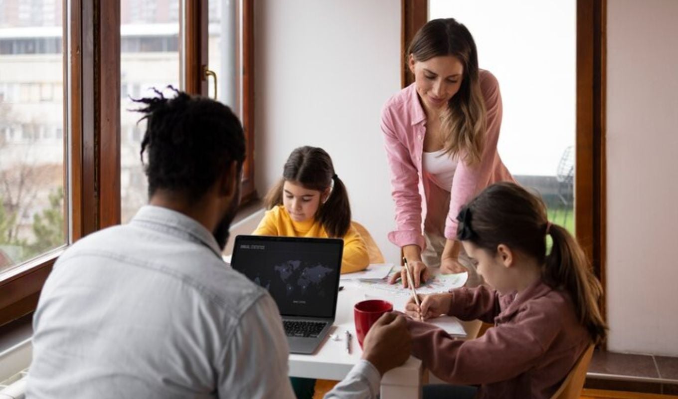 Familia reunida- imagen de referencia
